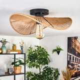 Art Deco Rustic Bamboo Ceiling Light for Living Room Bedroom