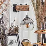 Skandinavische Koyoto-Wandleuchte mit Glaskugel für Wohnzimmer und Schlafzimmer 