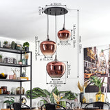 Industrial Modern Glass Ceiling Light for Living Room Bedroom