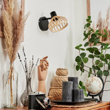 Boho-Bambus-Totui-Wandleuchten für Wohnzimmer und Schlafzimmer 