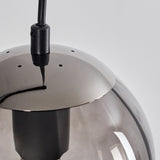 Mid-Century Modern Smoked Glass Ceiling Light for Dining Room Living Room