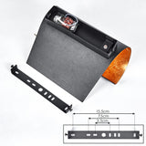 Moderne Zylinder-Wandleuchte mit Bernstein-Glasakzent für Wohnzimmer und Schlafzimmer 