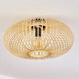Scandinavian Style Bamboo Ceiling Light for Living Room Bedroom
