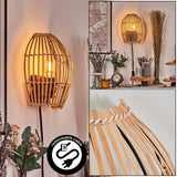 Boho-Bambus-Wandleuchte mit abnehmbarem Kabel für Wohnzimmer und Schlafzimmer 