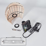 Boho Rattan Geflochtene Tropfenförmige Wandleuchte mit abnehmbarem Kabel für Wohnzimmer und Schlafzimmer 