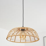 Natural Rustic Bamboo Pendant Light for Kitchen Dining Room
