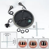 Industrial Modern Glass Ceiling Light for Living Room Bedroom