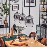 Modern Sculptural Gradient Glass Ceiling Light for Dining Room Living Room