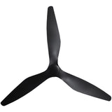 100 Inch Simon Black IP44 Outdoor Downrod Mount Ceiling Fan with Remote Control