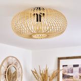 Scandinavian Style Bamboo Ceiling Light for Living Room Bedroom