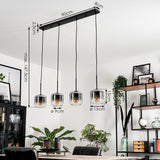 Modern Linear Gradient Glass Ceiling Light for Dining Room Living Room