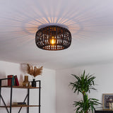 Modern Rustic Bamboo Ceiling Light for Living Room Bedroom