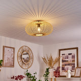 Scandinavian Style Bamboo Ceiling Light for Living Room Bedroom