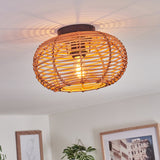 Bohemian Style Bamboo Ceiling Light for Bedroom Living Room