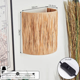 Boho Geflochtene Stroh-Fransen-Wandleuchte für Wohnzimmer und Schlafzimmer 