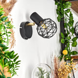 Industrielle geometrische Käfig-Wandleuchten mit verstellbarem Kopf für Wohnzimmer und Schlafzimmer 