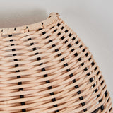 Boho Rattan Geflochtene Tropfenförmige Wandleuchte mit abnehmbarem Kabel für Wohnzimmer und Schlafzimmer 