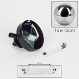 Wandleuchte CHEHALIS aus Rauchglas für Wohnzimmer und Schlafzimmer 