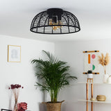 Industrial Bohemian Bamboo Ceiling Light for Living Room Bedroom