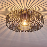 Modern Industrial Style Bamboo Ceiling Light for Living Room Bedroom