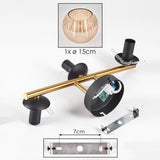 Moderne Wandleuchte mit geripptem Glaskugel-Mehrfachlicht für Wohnzimmer und Schlafzimmer 