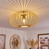 Scandinavian Style Bamboo Ceiling Light for Living Room Bedroom