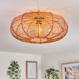 Scandinavian Boho Bamboo Ceiling Light for Living Room Bedroom