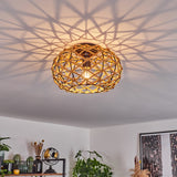 Bohemian Woven Bamboo Ceiling Light for Living Room Bedroom