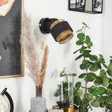 Boho-Bambus-Wandleuchten mit verstellbarem Kopf für das Wohnzimmer 