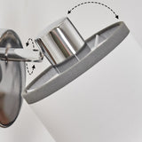 Moderne Wandleuchten mit Stoffschirm und Chromakzenten für Wohnzimmer und Schlafzimmer 