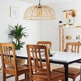 Bohemian Style Bamboo Pendant Light for Kitchen Dining Room