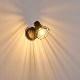 Industrielle Wandleuchte mit schwarzem Käfigschirm und zusätzlichem Rabatt für Wohnzimmer und Schlafzimmer 