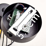 Industrielle Wandleuchte mit schwarzem Käfigschirm und zusätzlichem Rabatt für Wohnzimmer und Schlafzimmer 