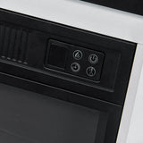 Meuble TV blanc style ferme Brimley 173 cm/68" avec insert de cheminée électrique de 23" 