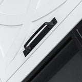 147cm Recessed Electric Fireplace TV Stand with Closed Storage, Storage Cabinet with Adjustable Shelves, Fits Up to 65" TVs