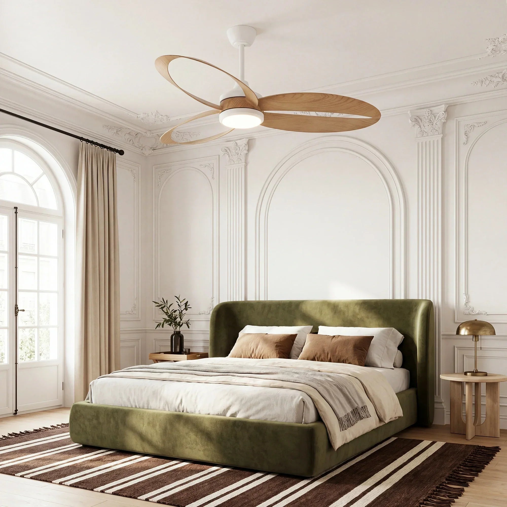 Maxi Ceiling Fan Silent Ø 132 cm with LED Light