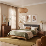 Moderne slanke ovale hanglamp van bamboe, diameter 55 cm 