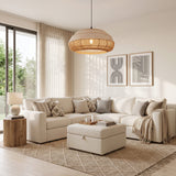 Modern Rattan Pendant Light 48 cm Diameter