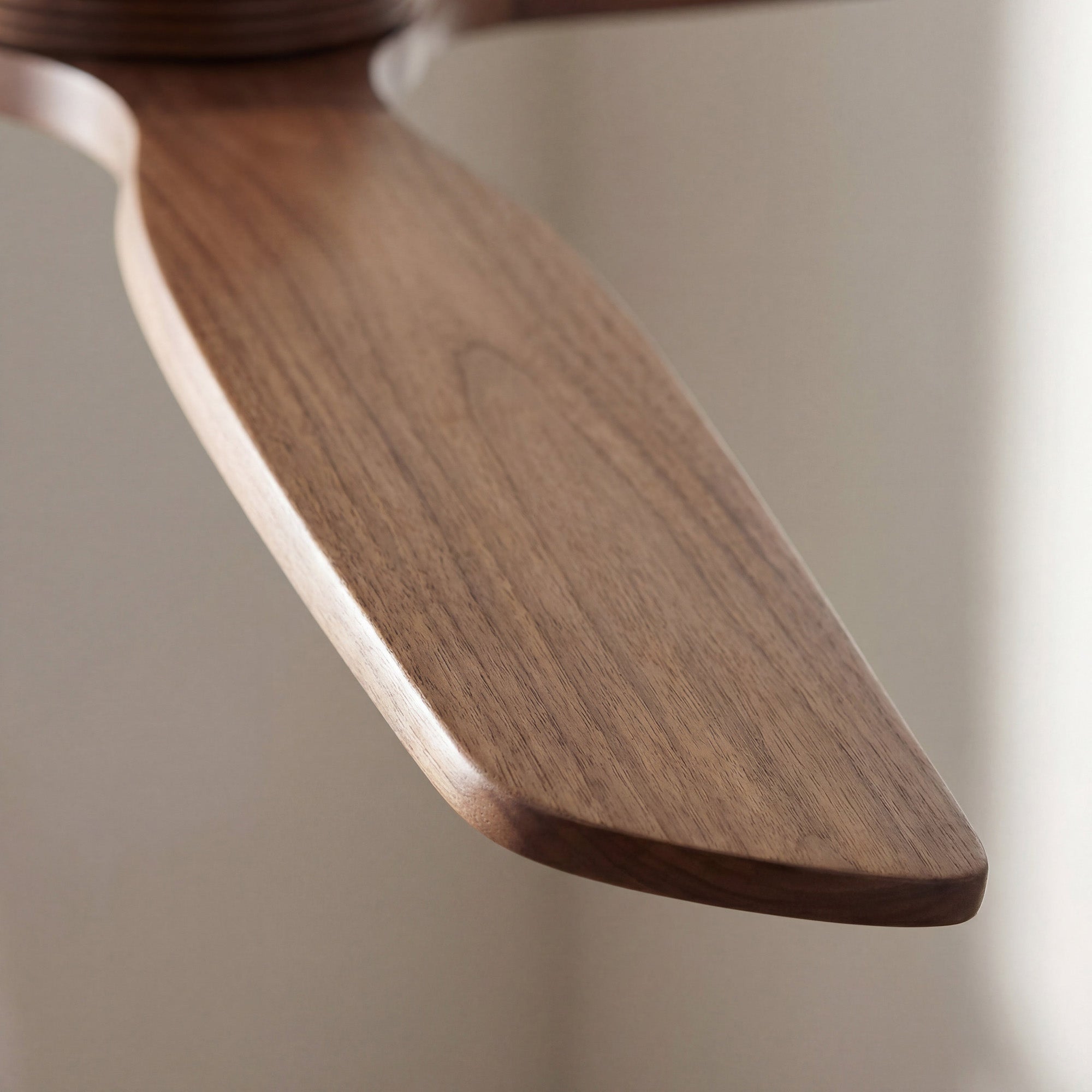 Louise Soft Brass Ceiling Fan Ø142 cm with LED Light and 100% Solid Wood Blades
