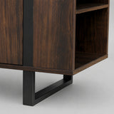 Camber 72" / 183 cm TV-Ständer mit 36'' / 91 cm elektrischem Kamin 