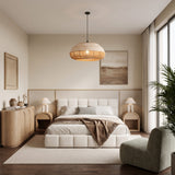 Modern Rattan Pendant Light 48 cm Diameter