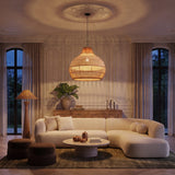 Minimalist Rattan Pendant Light 43 cm Diameter