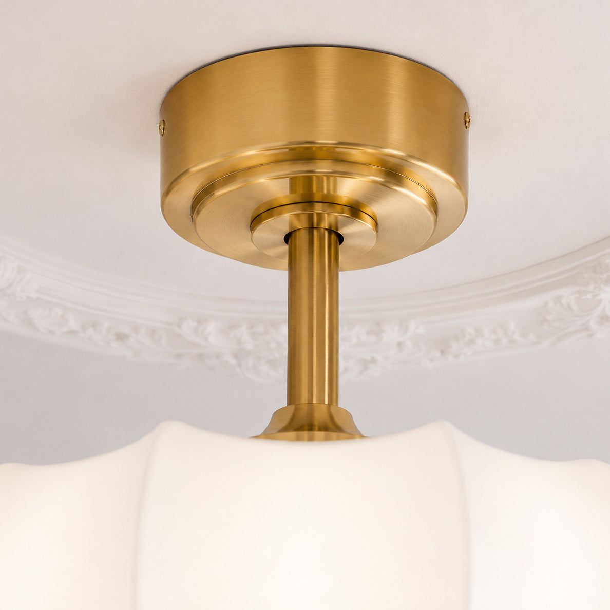 ODILE Ceiling Fan Ø76 cm with LED Light and Hidden Blades