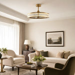 LUCENT Ceiling Fan Ø74 cm with LED Light and Hidden Blades
