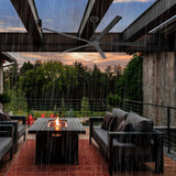 72 Inch 84 Inch Winni All-Aluminum IPX4 Outdoor Ceiling Fan with Remote Control