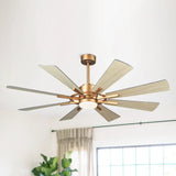 60" Oretha Windmill DC Ceiling Fan with LED Lighting
