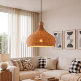 Tropische bamboe hanglamp met een diameter van 45 cm 