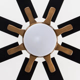 65" Balachandran Industrial DC Motor Downrod Mount Ceiling Fan with LED Lighting and Remote Control