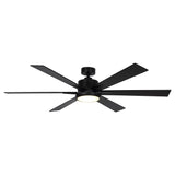 65" Bendan Industrial Downrod Mount Ceiling Fan with Lighting and Remote Control