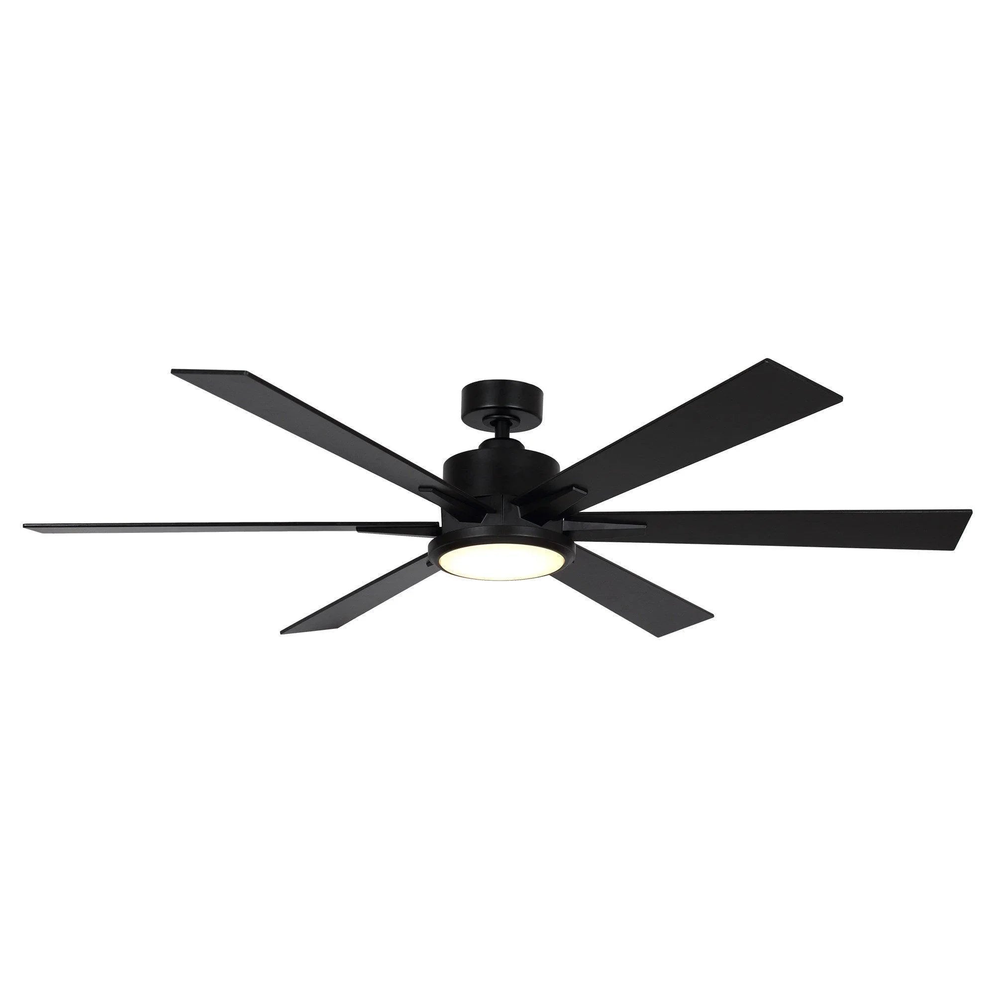 65" Bendan Industrial Downrod Mount Ceiling Fan with Lighting and Remote Control